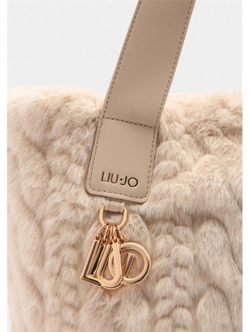 Borsa hobo grande in pelliccia sintetica Liu Jo | AF5154E0305.51308